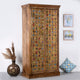 Sahe Wooden Wardrobe in Mosaic Pattern (Teak Finish)