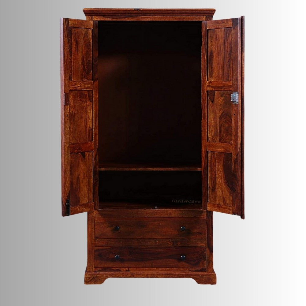 Ranik Solid Wood Wardrobe (Teak)