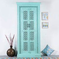 Wadar Solid Wood Wardrobe (Green Distress)