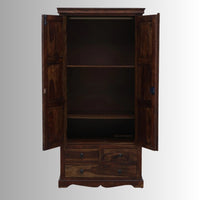 Osie Wooden Storage Almirah (Walnut)