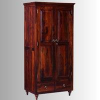 Nami Woooden Storage Wardrobe (Teak)