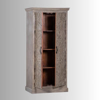 Colsta Wooden Almirah for Storage (Grey Distress)