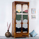 Bunai Wooden Handwoven Wardrobe (Teak)