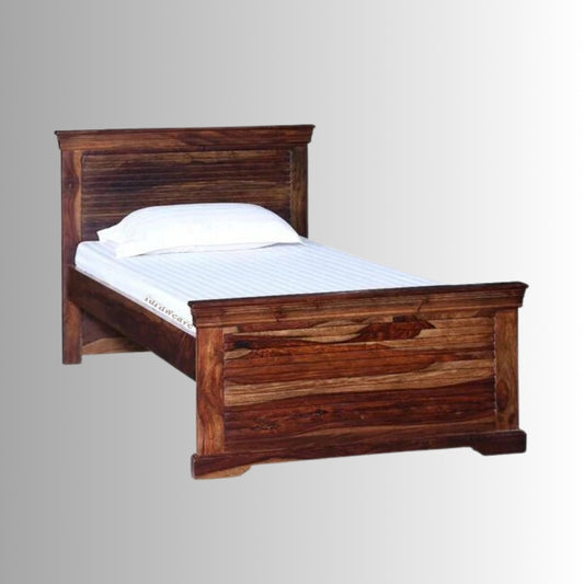 Awin Solid Wood Single Diwan Bed | best quality wooden single bed online | Furnweave