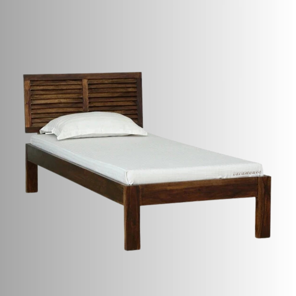 Hagse Solid Wood Single Diwan Bed | buy single divan beds online | Furnweave