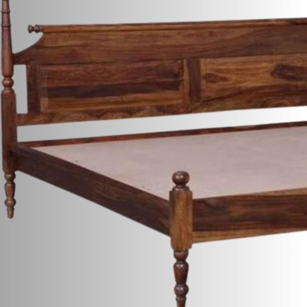 Captia Wooden Bed Without Storage (Honey)