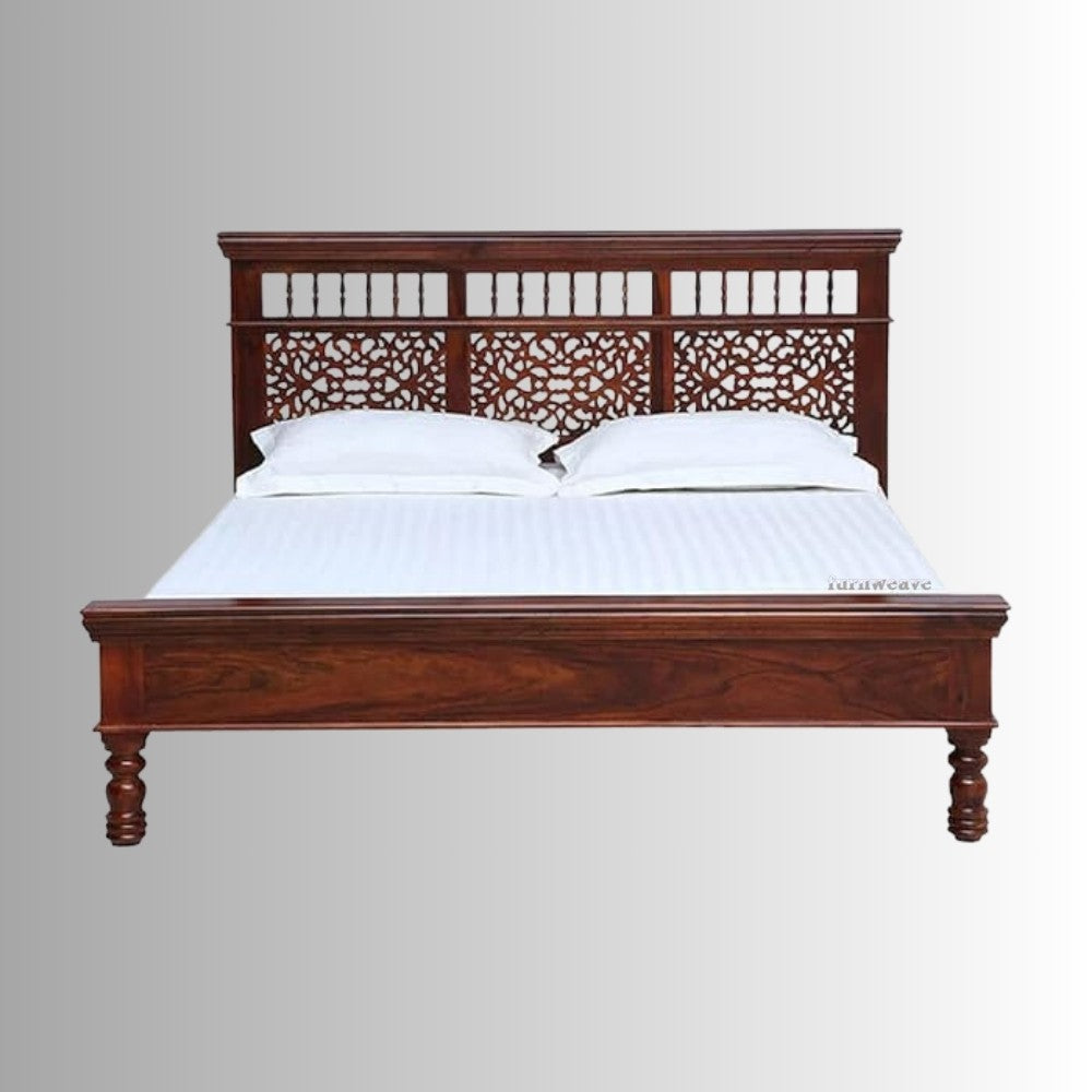 Tuna Wooden Bed Without Storage (Teak)