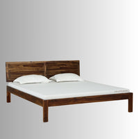 Hagse Wooden Bed Without Storage (Honey) | Wooden Bedside Tables | Furnweave