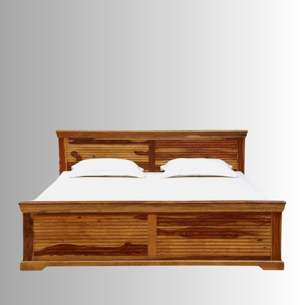 Olter Solid Wood Storage Bed (Honey)