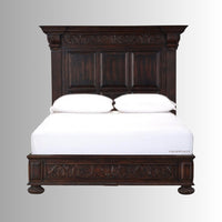 Luxury Wooden Designer Bed (Walnut)