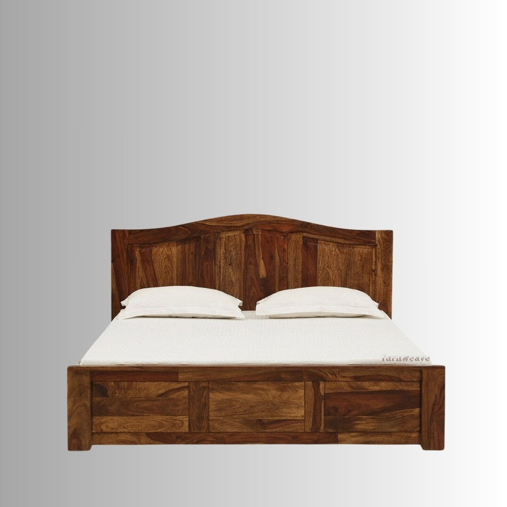 Kosha Wooden Storage Bed (Honey)