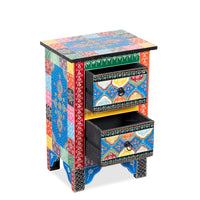 Inia Wooden Side Table (Handpainted)