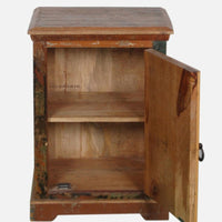 Utin Wooden Rustic Finish Side Table