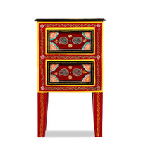 Kana Wooden Handpainted Side Table