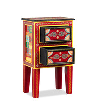 Kana Wooden Handpainted Side Table