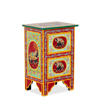 Wiki Wooden Side Table (Handpainted)