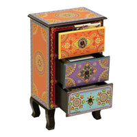 Raj Wooden Handpainted Side Table