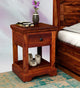 Jhivi Wooden Side Table (Teak)