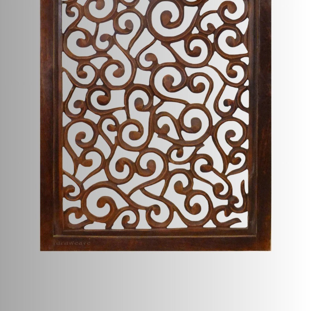 Efika Wooden Carved Wall Frame (Teak)