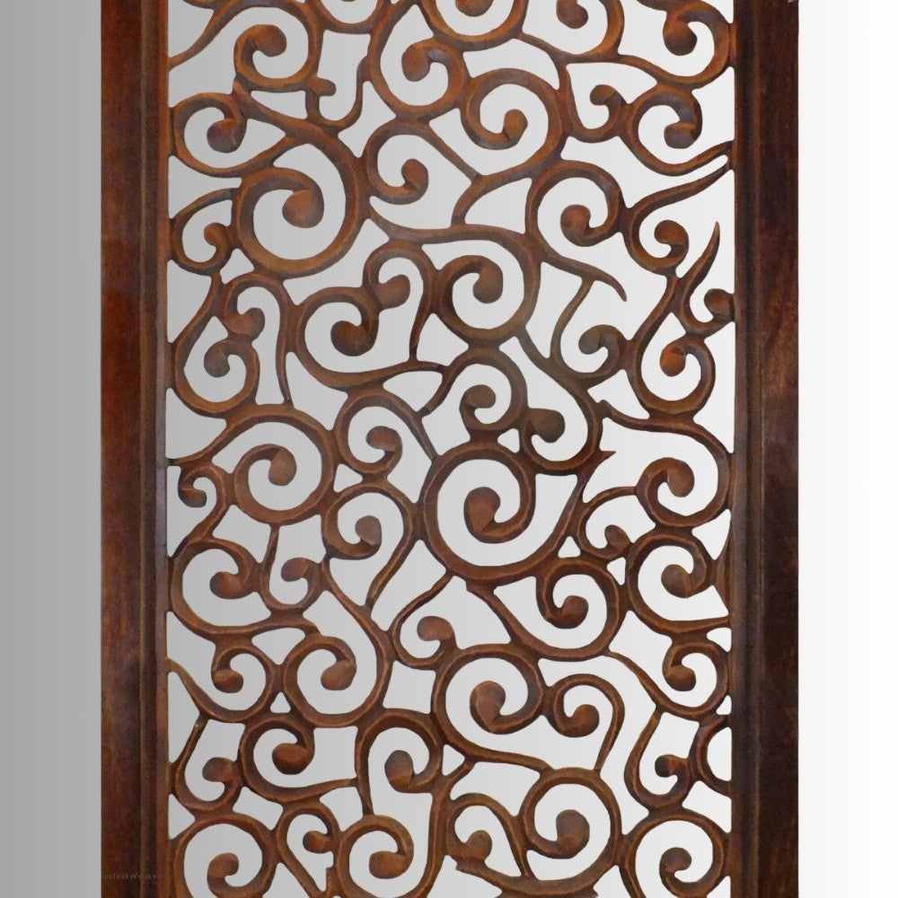 Efika Wooden Carved Wall Frame (Teak)