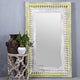 Bia Wooden Carved Mirror Frame (Yellow Distress)