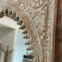 Ania Wooden Mirror Frame (Brown Distress)