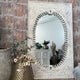 Ania Wooden Mirror Frame (White Distress)