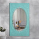 Ania Wooden Mirror Frame (Green Distress)