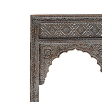 Laye Wooden Carved Antique Large Mirror Frame (Grey Distress)