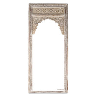 Laye Wooden Carved Antique Large Mirror Frame (White Distress)