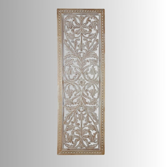 Nena Wooden Carved Antique Wall Frame (White Distress)