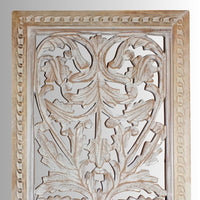 Nena Wooden Carved Antique Wall Frame (White Distress)