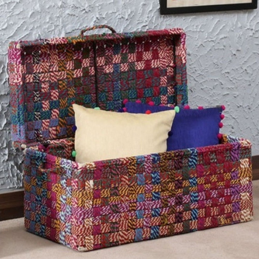 Chindi Multicolor Woven Trunk