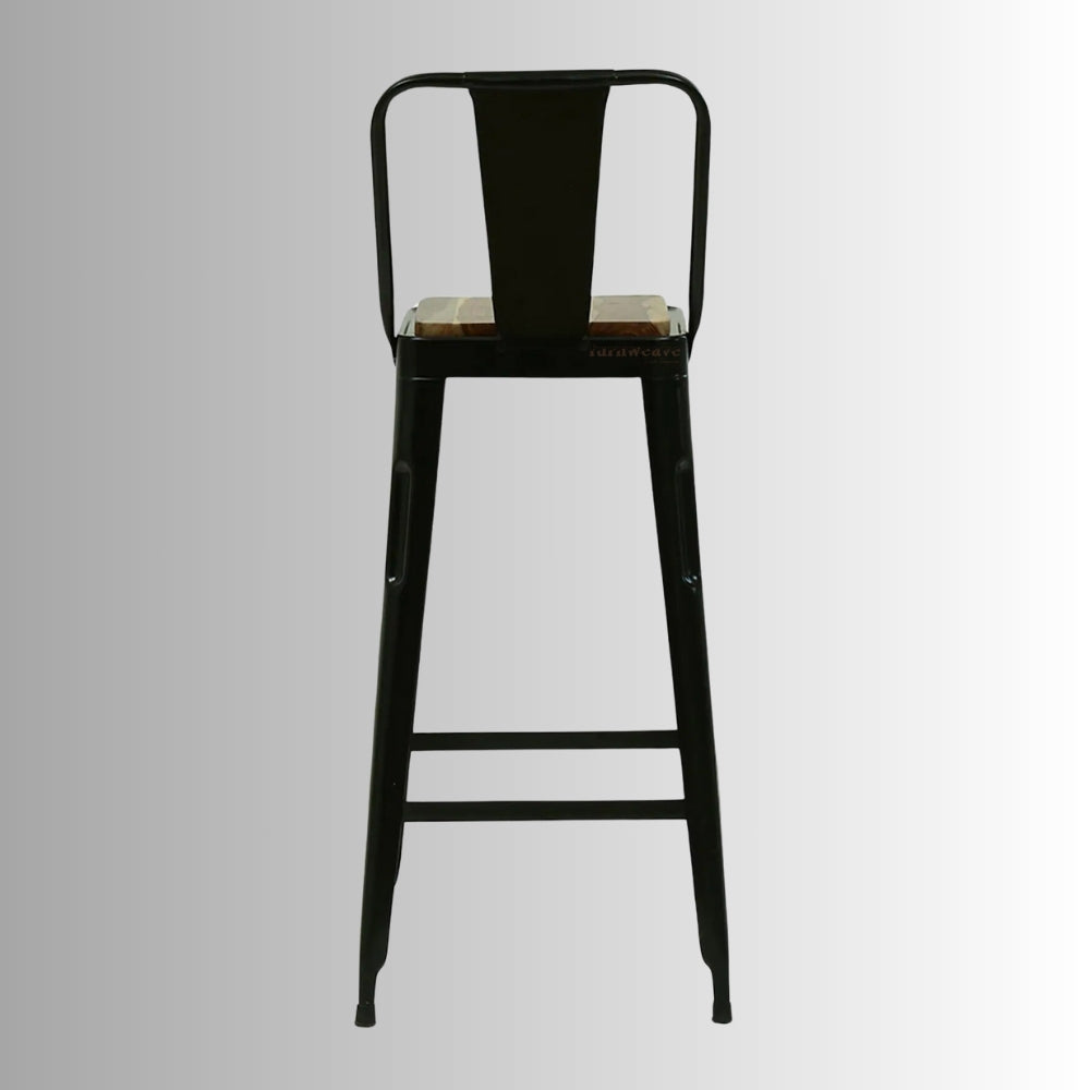 Cevia Metal Powder Coated Bar Chair (Black)