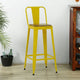 Cevia Metal Powder Coated Bar Chair (Yellow) | kitchen bar chairs online | bar counter chair | metal bar chairs online in India at best prices | Furnweave