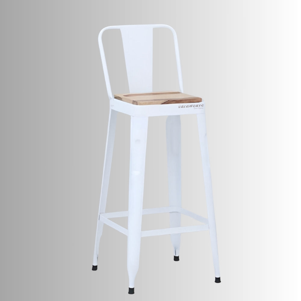 Cevia Metal Powder Coated High Chair (White)