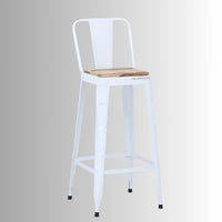 Cevia Metal Powder Coated High Chair (White)