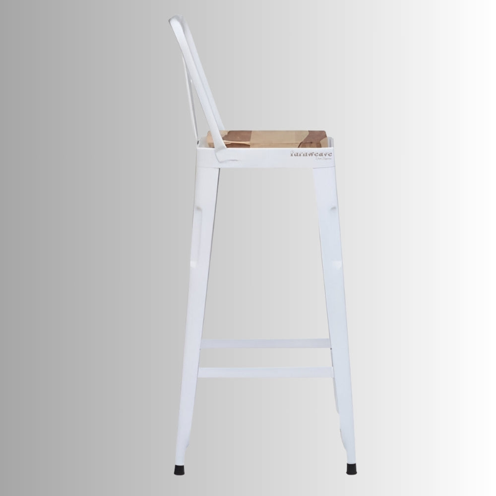 Cevia Metal Powder Coated High Chair (White)