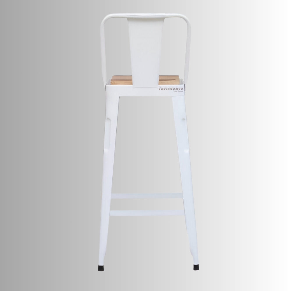 Cevia Metal Powder Coated High Chair (White)