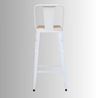 Cevia Metal Powder Coated High Chair (White)