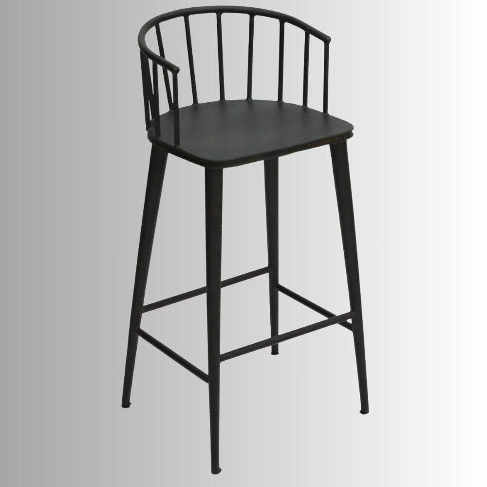 Anter Metal Bar Stool Chair (Black)