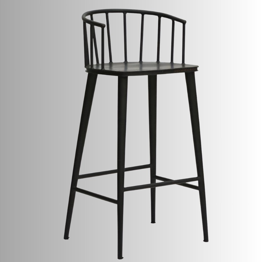 Anter Metal Bar Stool Chair (Black)