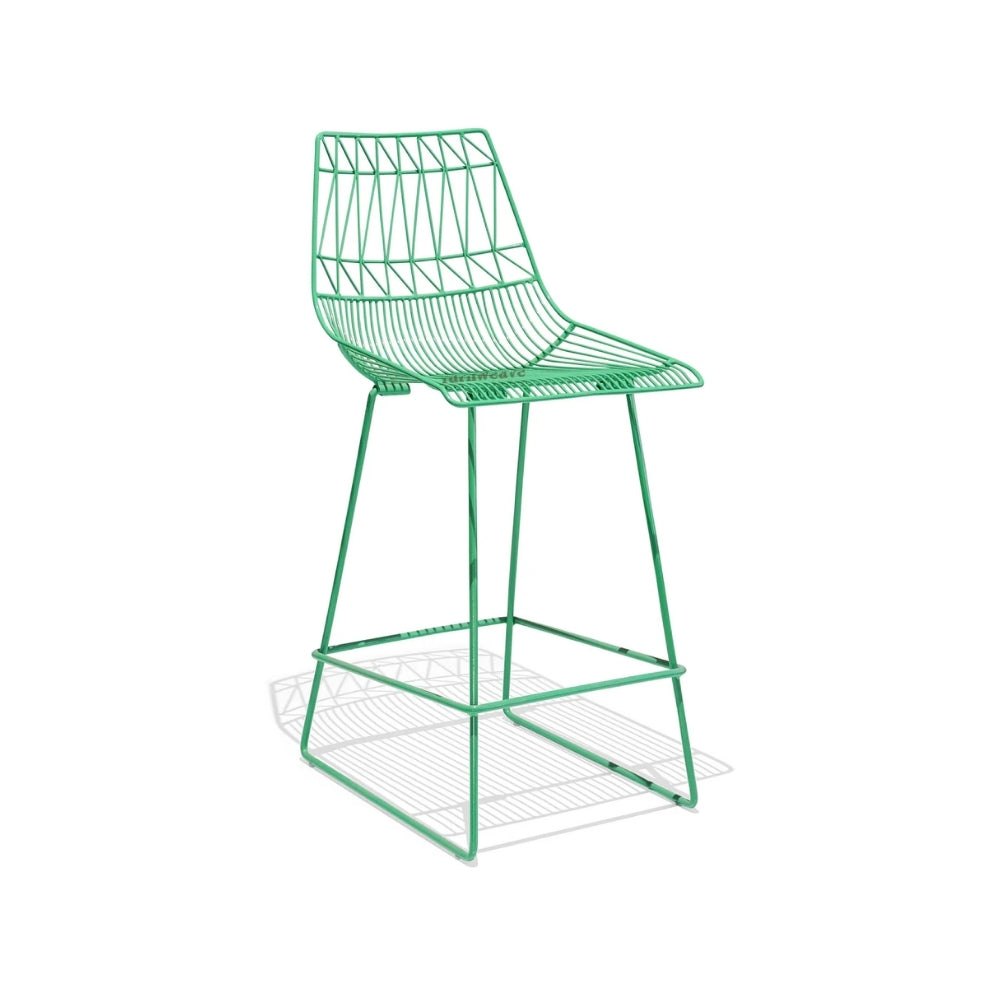 Neto High Chair (Green) | buy metal bar chairs | bar counter chair online | Furnweave