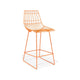 Neto High Chair (Orange) | bar counter chair online in India | Furnweave