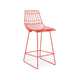 Neto High Chair (Red) | buy metal bar chairs online | Furnweave