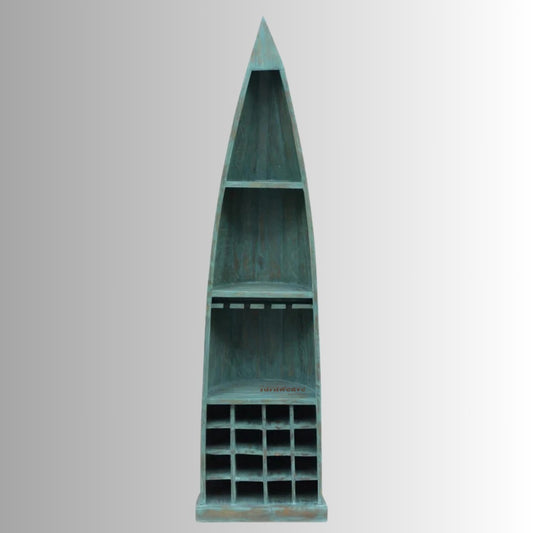 Boat Wooden Rustic Bar unit without drawer | Wood Bar Unit Online in India | Bar Unit Without Drawers Online in India | Wooden Bar Furniture online in India | Bar Cabinets Online in India | Furnweave