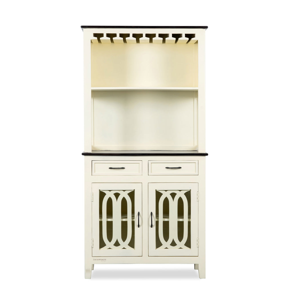 Sevin Wooden Bar Cabinet (Cream)