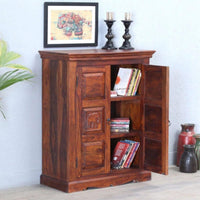 Eleph Wooden Cabinet with Two Doors (Honey Oak)