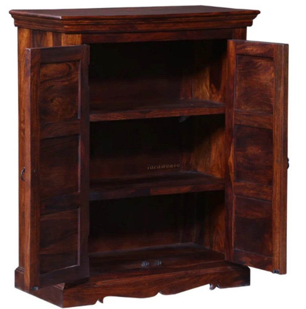 Eleph Wooden Cabinet with Two Doors (Honey Oak)