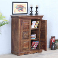 Eleph Wooden Cabinet with Two Doors (Teak)